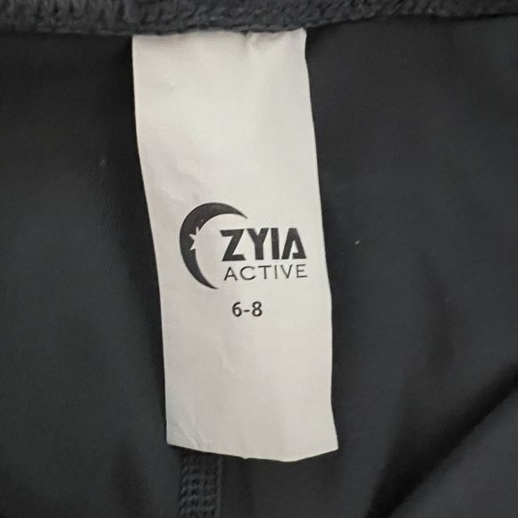 Zyia Active Leggings Womens 6‎ 8 Blue Storm Parallel Luxe Colorblock Athleisure - Picture 5 of 6